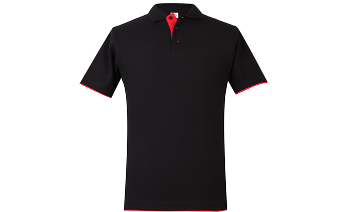 POLO定制衫 撞色短袖 正面图