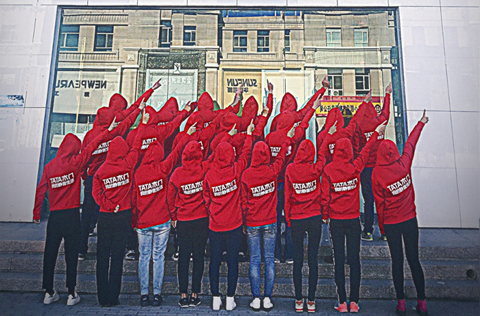 连帽卫衣 木门工作服