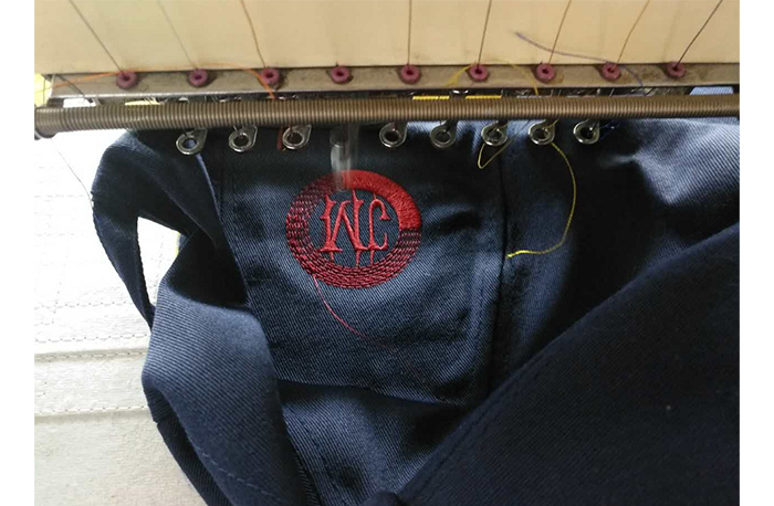 帽子刺绣过程02