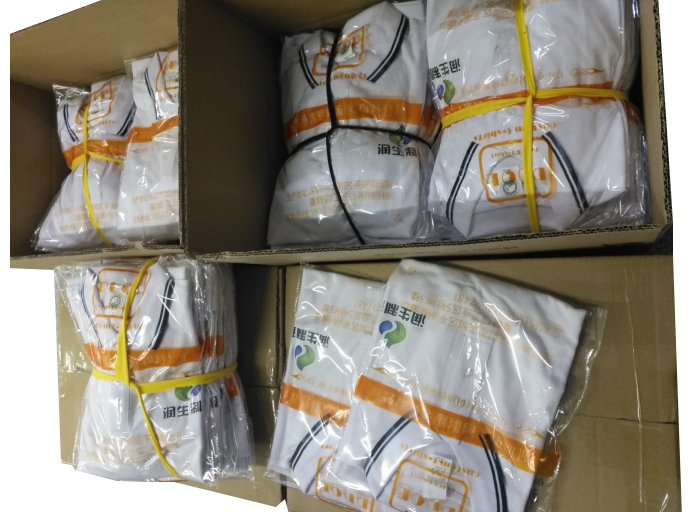 POLO衫定做 药业工作服发货图