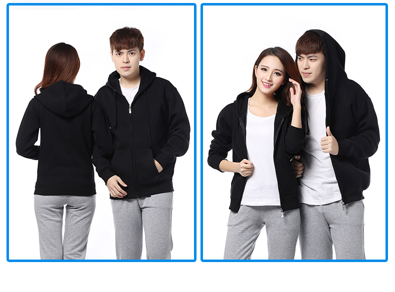 500G拉链卫衣定做模特展示_06